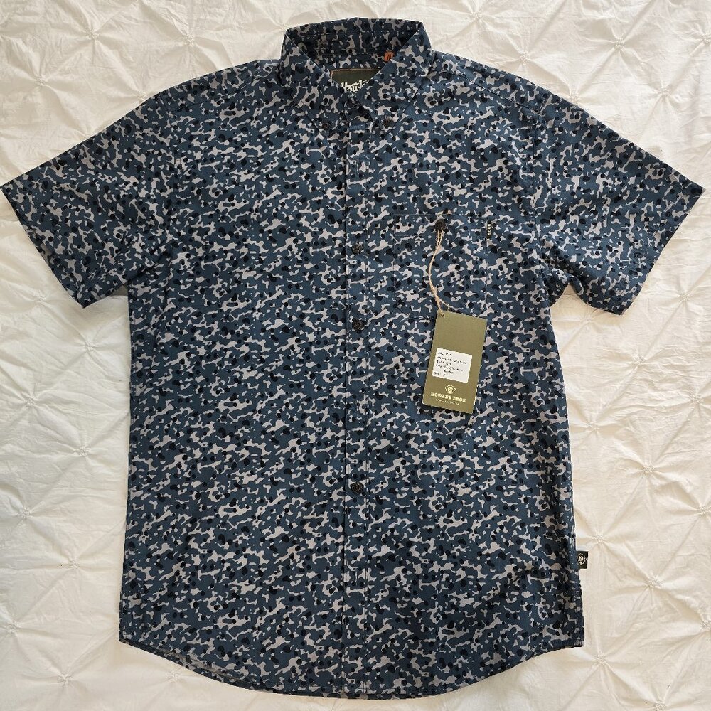 NWT Rare Howler Brothers Never Released Mansfield Shirt (Grey Dot Camo) - M